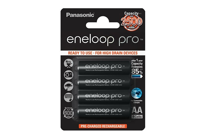 Купить Panasonic Eneloop Pro AA 2500 mAh R2U (уп 4 шт)
