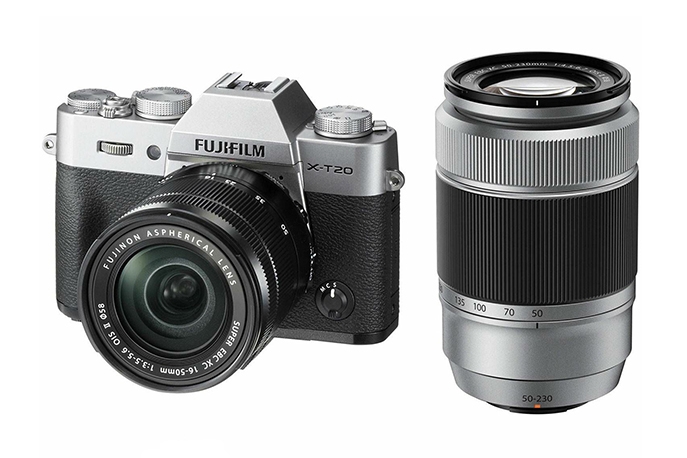 Купить Fujifilm X-T20 + XC kit 16-50mm + 50-230mm II Silver