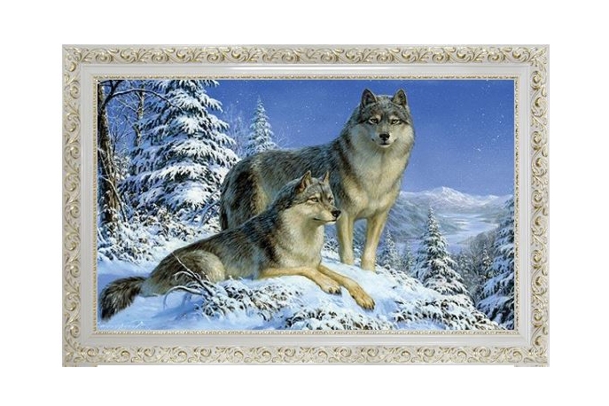 Купить Картина "Волки" 33х70 [000099]