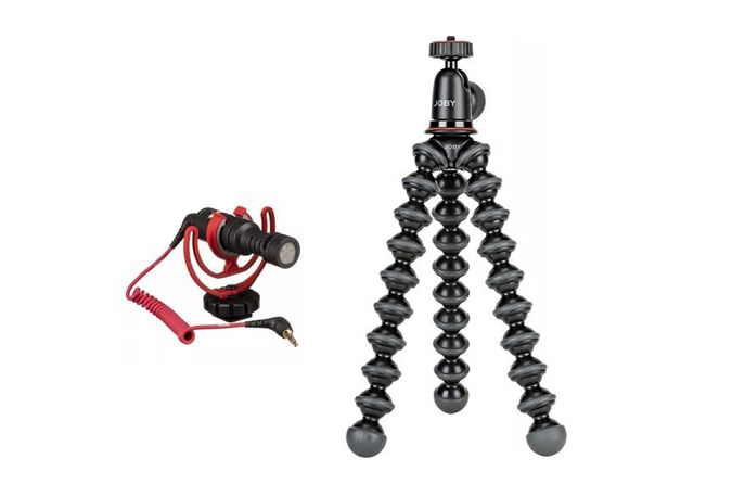 Купить Накамерный микрофон Rode VideoMicro + штатив Joby GorillaPod