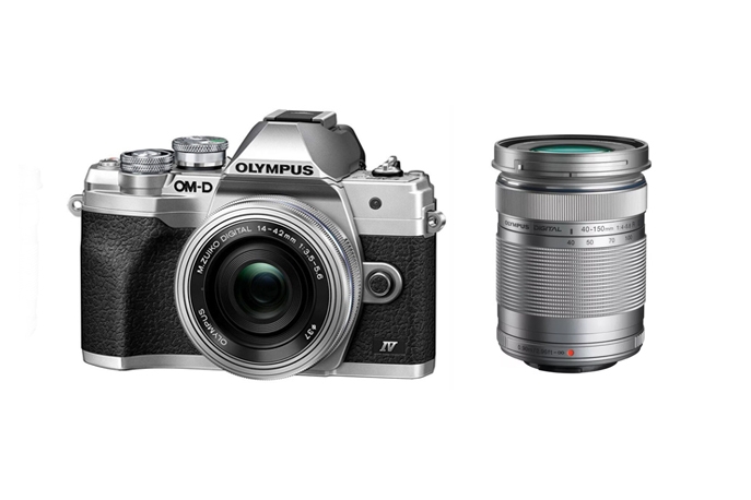 Купить Olympus OM-D E-M 10 Mark IV kit 14-42mm + 40-150mm Silver