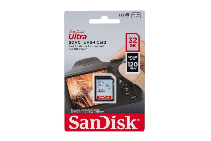 Купить Sandisk Ultra SDHC UHS-I 32 Gb 120 Mb/s Class 10