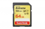 Купить SanDisk Extreme SDXC 64GB Class 10 UHS-I V30 U3 150/60 MB/s
