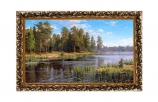 Купить Картина "Лесная река" 33х70 [000095]
