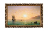 Купить Картина "Корабль в море" 30х40 [000139]