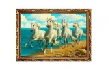 Купить Картина "Белые лошади" 50х70 [000172]