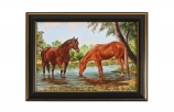Купить Картина "Два коня" 33х70 [000178]